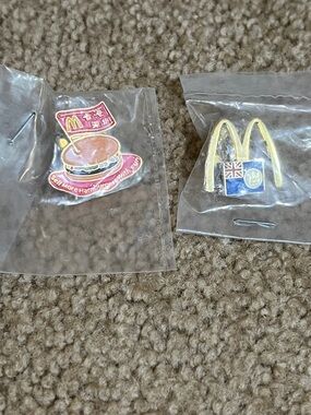 Mcdonalds Hong Kong Celebrates 20th Anniversary  Pin Set of 2 new